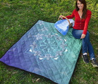 Flower Turtle Premium Quilt - Polynesian Pride