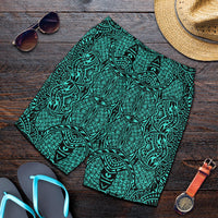 Polynesian Lauhala Mix Turquoise Men's Short - Polynesian Pride