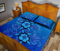 Turtle Hibiscus Ocean Quilt Bed Set - Polynesian Pride