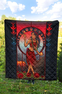 Hawaii Polynesian Quilt - Hawaiian Madame Pele - Polynesian Pride