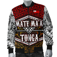 Mate Ma'a Tonga Men's Bomber Jacket - Polynesian Pride
