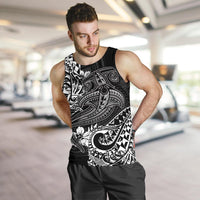 Polynesian Men's Tank Top - White Shark Polynesian Tattoo - Polynesian Pride