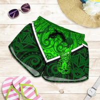Combo Racerback Tank and Women Short New Zealand Maori Rugby Pride Version - Green - Polynesian Pride
