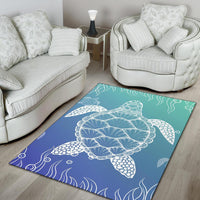 Turtle Gardiant Background Area Rug AH - Polynesian Pride