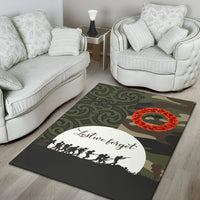 New Zealand Anzac Maori Area Rug Camo Lest For Get - Polynesian Pride