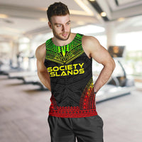 Society Islands Men's Tank Top - Polynesian Chief Reggae Version - Polynesian Pride