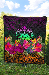 Samoa Premium Quilt - Summer Hibiscus - Polynesian Pride