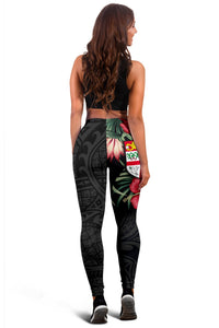 Fiji Polynesian Leggings - Hibiscus Coat of Arms - Polynesian Pride