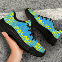 Palau Chunky Sneakers - Polynesian Chief Flag Version - Polynesian Pride