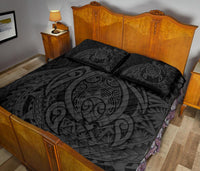 Hawaii Polynesian Turtle Quilt Bed Set - Gray - Polynesian Pride