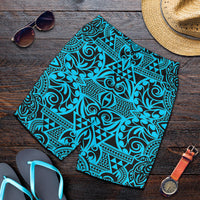 Polynesian Men's Shorts Grown Blue White - Polynesian Pride