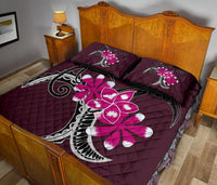 Plumeria Polynesia Pink Quilt Bed Set - Polynesian Pride
