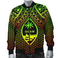 Polynesian Guam Personalised Men's Bomber Jacket - Reggae Vintage Polynesian Patterns - Polynesian Pride