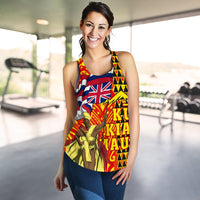 Hawaiian King Defend Mauna Kea Women's Racerback Tank - Polynesian Pride