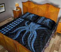 Hawaii Octopus KaKau Polynesian Quilt Bed Set - Pastel - Polynesian Pride