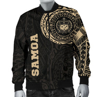 Samoa in My Heart Polynesian Tattoo Style Men's Bomber Jacket - Polynesian Pride
