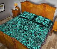 Hawaii Quilt Bed Set Polynesia Kakau Turtle AH - Polynesian Pride