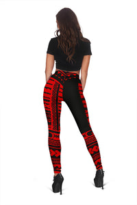 Hawaii Polynesian Leggings Red - Fashion - AH - Polynesian Pride
