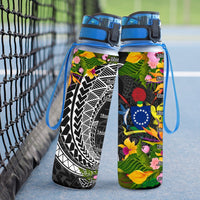 Cook Islands Hydro Tracking Bottle - Seal Spiral Polynesian Patterns - Polynesian Pride