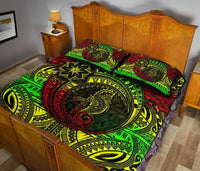 Seahorse Polynesian Quilt Bed Set - Polynesian Tattoo Reggae - Polynesian Pride