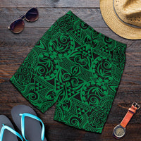 Polynesian Kakau Turtle Green Men's Short - Polynesian Pride
