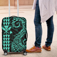 Kanaka Map Turquoise Polynesian Luggage Covers - Polynesian Pride
