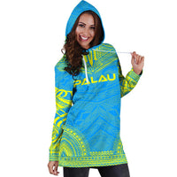 Palau Women's Hoodie Dress - Polynesian Flag Chief - Polynesian Pride