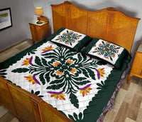 Hawaiian Quilt Paradise Flowers Quilt Bed Set - AH - Polynesian Pride