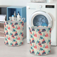 Hawaii Tropical Leaf Triangle Pattern Hawaii Laundry Basket - Polynesian Pride