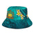 Samoa Polynesian Bucket Hat - Manta Ray Ocean - Polynesian Pride