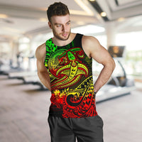 American Samoa Polynesian Men's Tank Top - Reggae Shark Polynesian Tattoo - Polynesian Pride