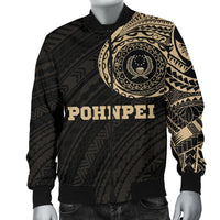 Pohnpei Micronesia Tattoo Men's Bomber Jacket - Polynesian Pride