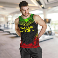 Wallis And Futuna Men's Tank Top - Polynesian Chief Reggae Version - Polynesian Pride
