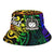 Samoa Custom Personalised Bucket Hat - Rainbow Polynesian Pattern - Polynesian Pride