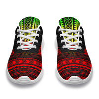 Norfolk Island Sporty Sneakers - Polynesian Chief Reggae Version - Polynesian Pride