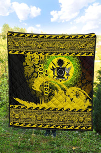 Cook Island Quilt Wave Yellow Design - Polynesian Pride