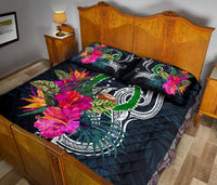 Pohnpei Micronesia Quilt Bed Set - Tropical Flower - Polynesian Pride