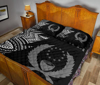 Pohnpei Quilt Bed Set - Pohnpei Flag Flash Version - Polynesian Pride