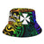 Wallis and Futuna Bucket Hat - Rainbow Polynesian Pattern - Polynesian Pride