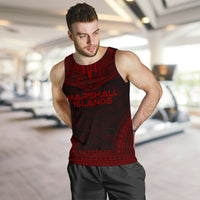 Marshall Islands Men's Tank Top - Polynesian Chief Red Version - Polynesian Pride