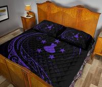 Austral Islands Quilt Bed Set - Purple - Frida Style - Polynesian Pride