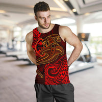 Guam Polynesian Men's Tank Top - Red Shark Polynesian Tattoo - Polynesian Pride