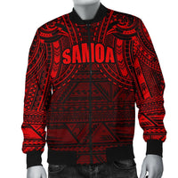 Samoa Spirit Men's Bomber Jacket (Red) Red - Polynesian Pride