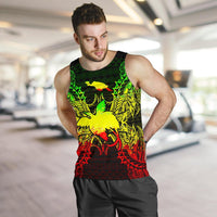 Papua New Giunea Polynesian Men Tank Top Map Reggae - Polynesian Pride