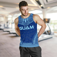 Guam Men's Tank Top - Polynesian Chief Flag Version - Polynesian Pride