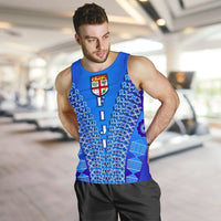 Fiji Drua Men Tank Top Tapa - Polynesian Pride