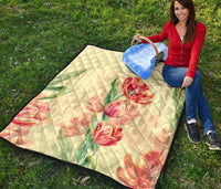 Beautiful Flower Premium Quilt - Polynesian Pride