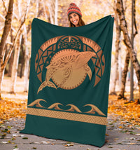 Polynesian Shark Hawaii Premium Blanket - Hi Style - Polynesian Pride