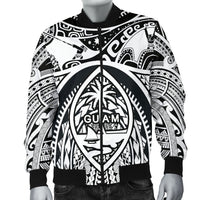 Polynesian Men's Bomber Jackets - Guam Flag, Seal with Maui Moana Tattoo - Polynesian Pride
