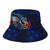 Yap Polynesian Bucket Hat - Blue Turtle Hibiscus - Polynesian Pride